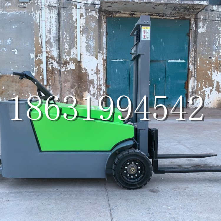 老城区小型电动叉车1吨2吨步行站驾式电瓶堆高充电装卸车液压升降车铲车